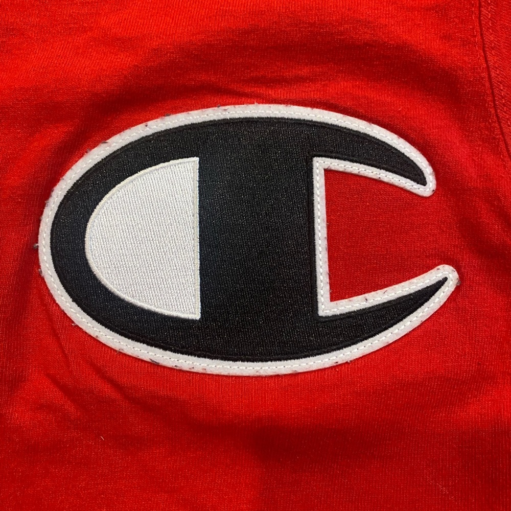 Champion Men's Electric Red T-Shirt, Classic Cotton Tee 100% Cotton